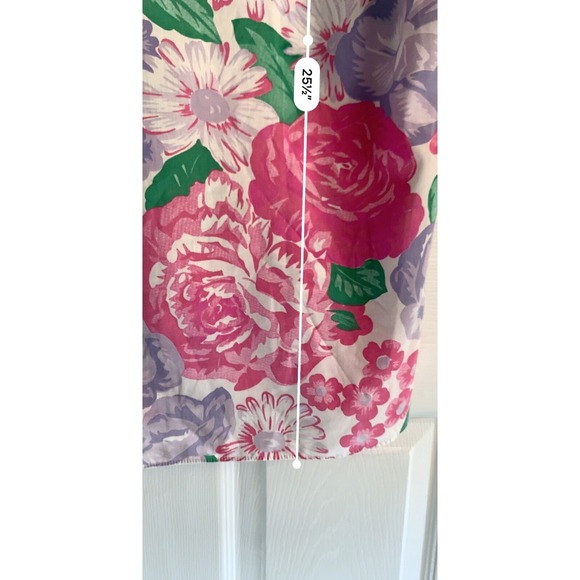 Floral Sleeveless Button Up Shirt Blouse Women's Pink Purple White - Picture 7 of 9